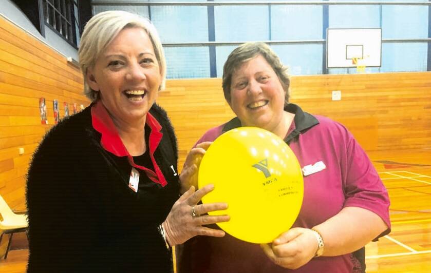 JOIN THE FUN –  YMCA Launceston chief executive Jodie Johnson (left) with community and youth  development officer Alison Filgate.