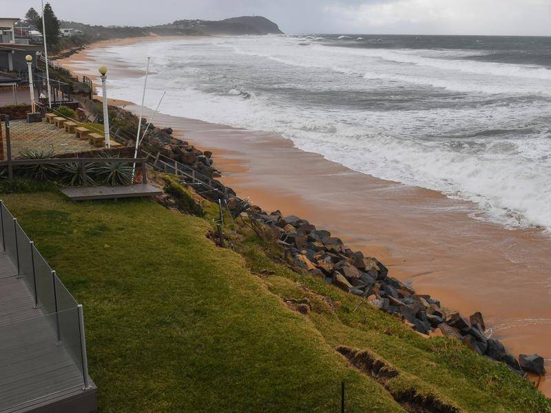 Waves exceeding five metres were recorded across parts of NSW during a weekend of wild weather.