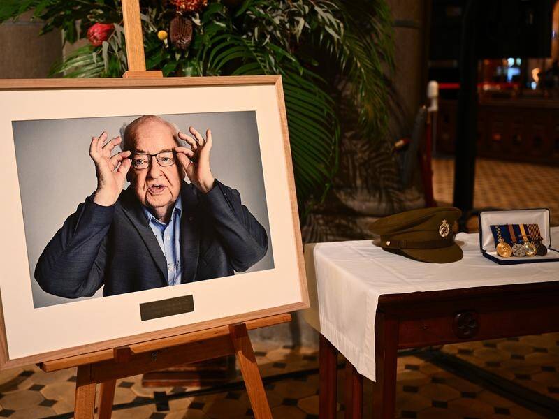 Much-loved priest Father Bob Maguire is being remembered at a state funeral in Melbourne. (Joel Carrett/AAP PHOTOS)