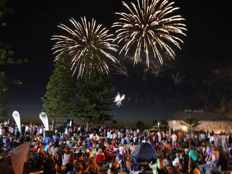Charity collectors will rattle the tin for bushfire victims before Australia Day fireworks in Perth.