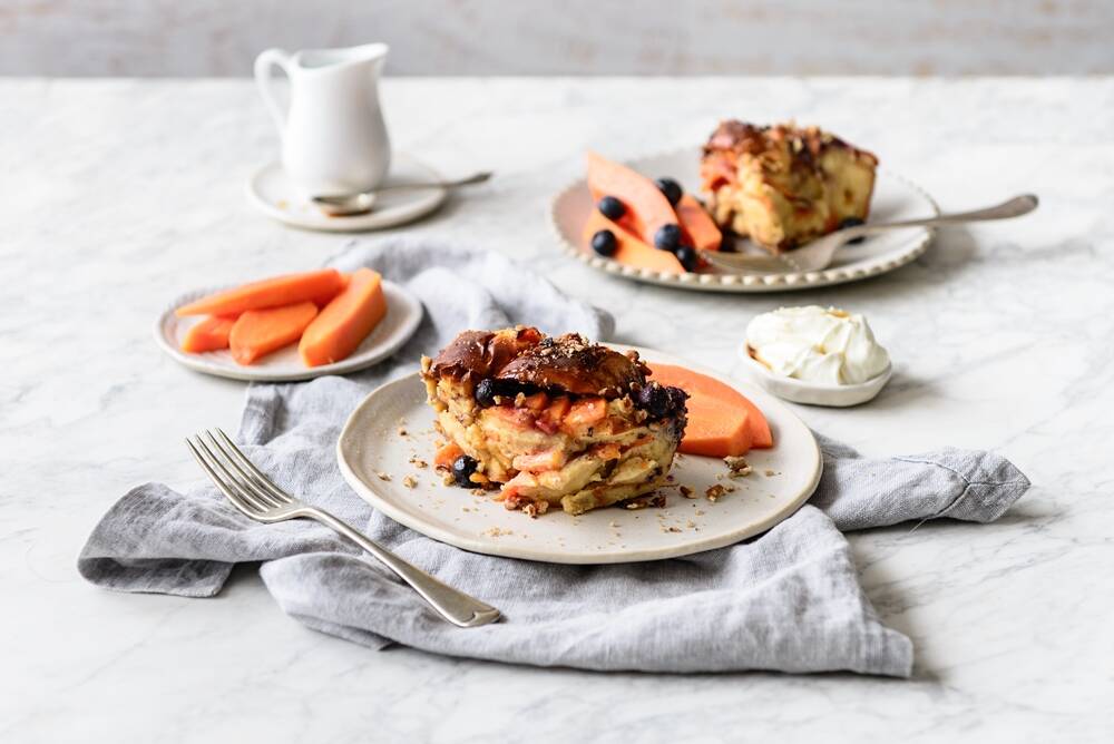 Try papaya in this tropical twist on a traditional French toast.