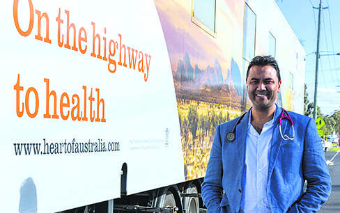 FOUNDER – Rolph Gomes with the Heart of Australia big rig.  Photo: RACQ