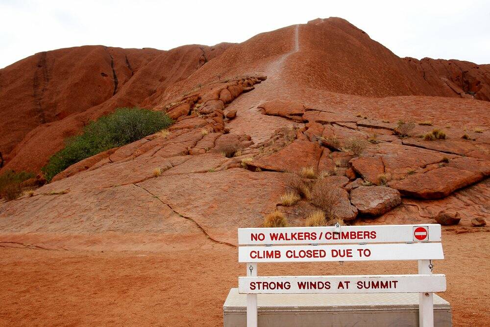 CLOSURE - There will be no walking to the summit of World Heritage listed Uluru from October 2019. Photo: Steven Siewert