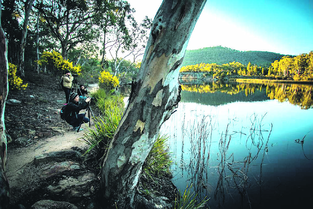 A GEM – Built to supply water for the Kandos cement works, Dunns Swamp near Wollemi National Park  is renowned for its fishing,  birdwatching and the  beautiful rock formations that surround it.