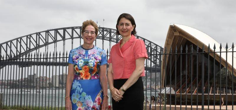 Premier Gladys Berejiklian (right) says Margaret Beazley will be NSW's next governor.