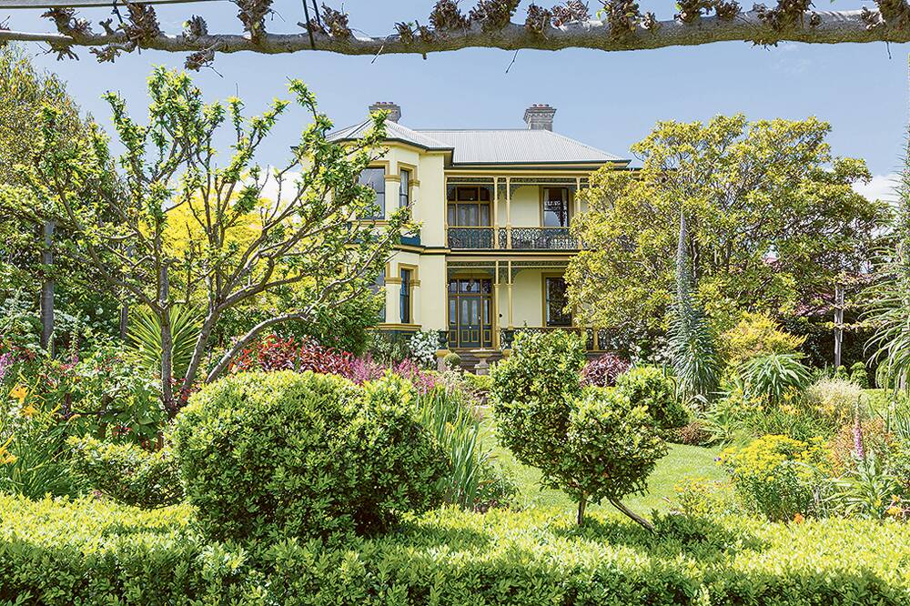 LUSH GARDENS  The historic property Corinda epitomises the beauty of unspoilt historic Tasmania.