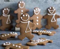 These gingerbread cookies are perfect to decorate with the grandkids. Photo: Alan Benson.