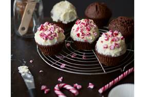 Try these candy cane cupcakes this Christmas.
