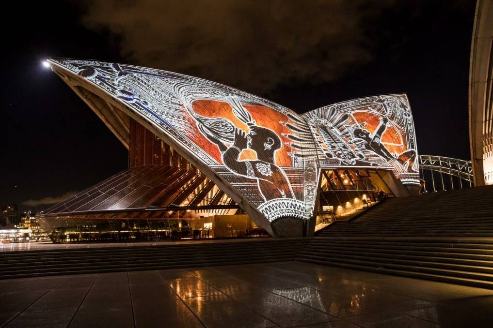 Illuminations on the Opera House. Photo: Daniel Boud.