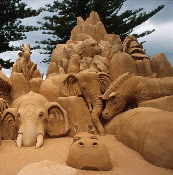 WHO'S WHO IN THE ZOO – Check it out at the Sand Sculpting Australia event at Frankston over summer.