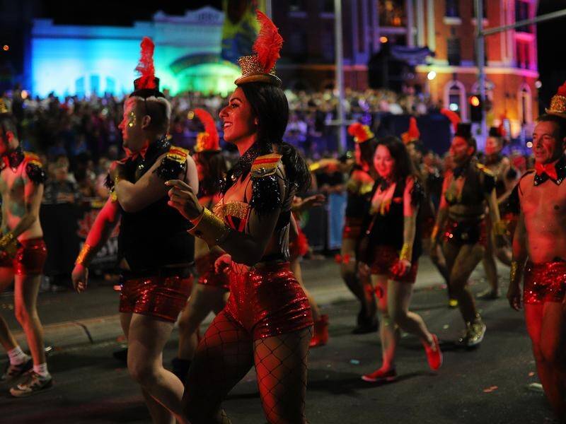 About 12,500 people and 200 floats joined this year's Mardi Gras, embracing the theme Fearless.