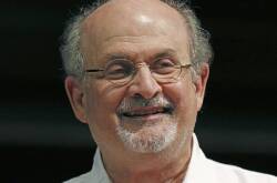 Author Salman Rushdie has been attacked as he was about to give a lecture in western New York (AP PHOTO)
