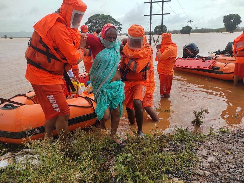 Torrential monsoon rains in India have so far claimed more than 160 lives in four days.