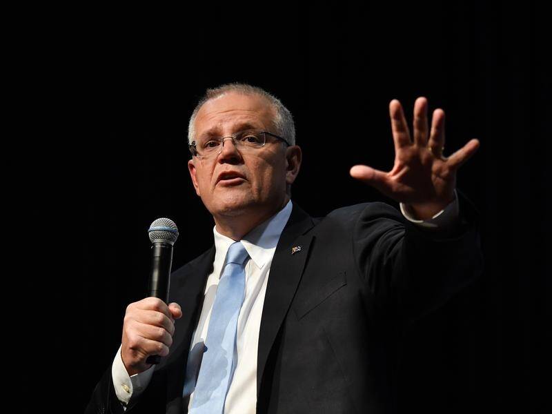 Prime Minister Scott Morrison has spurred on Liberal troops at a campaign rally in Sydney.