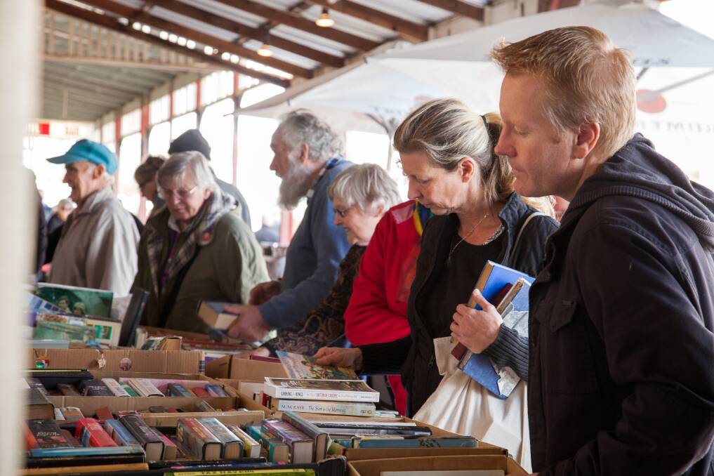 NO E-BOOKS HERE – The Clunes Booktown Festival attracts book lovers from around Australia.