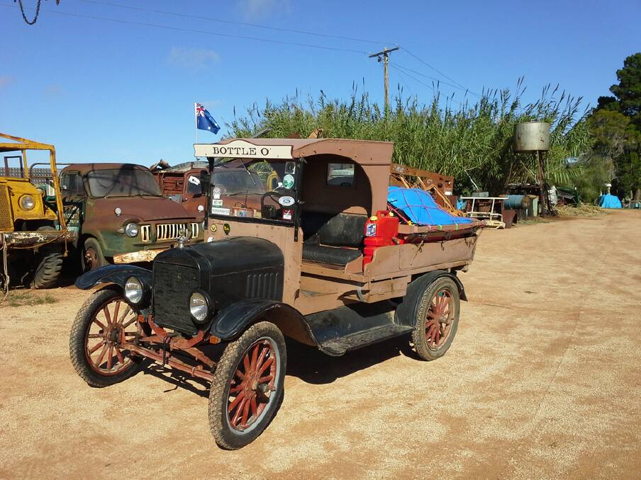 MODEL DRIVER - Norm Morgan travelled nearly 5000 across the outback in his 93-year-old Model T Ford.