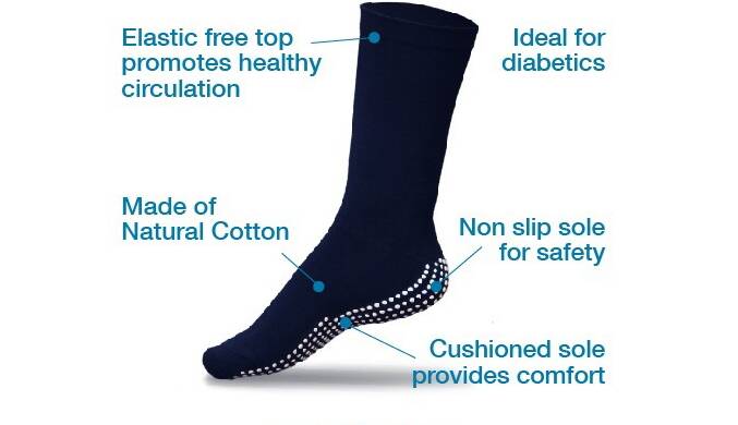 Gripperz are not only comfortable but also help prevent falls.