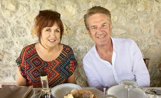 ‘WE SPEAK OUR MINDS’ – Janetta and Kevin Moloney doing what they enjoy most ... wining and dining.