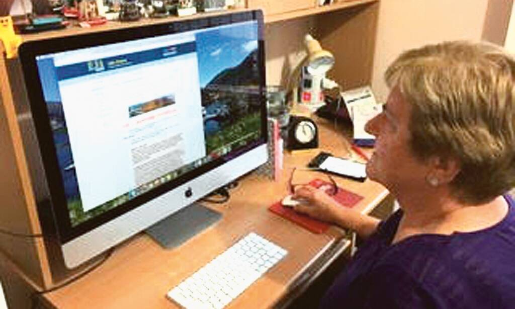 VIRTUAL LEARNING - U3A Online president Jean Walker shows that learning can be a mouse click away.
