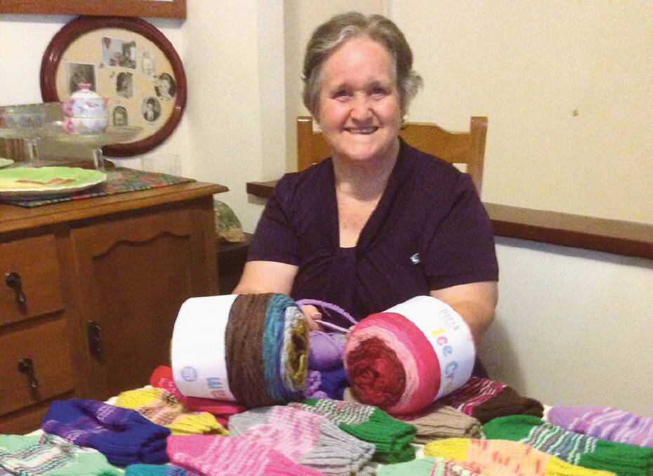 CAPS OFF TO HEATHER – There’s no stopping knitting powerhouse Heather Jackson.