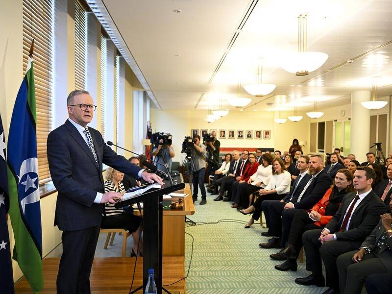 Anthony Albanese has unveiled the make up of his new frontbench, with a record number of women.