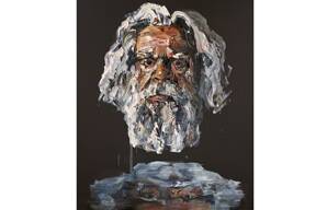 2017 Archibald Prize ANZ People's Choice award winner, Anh Do's portrait of aboriginal actor Jack Charles.