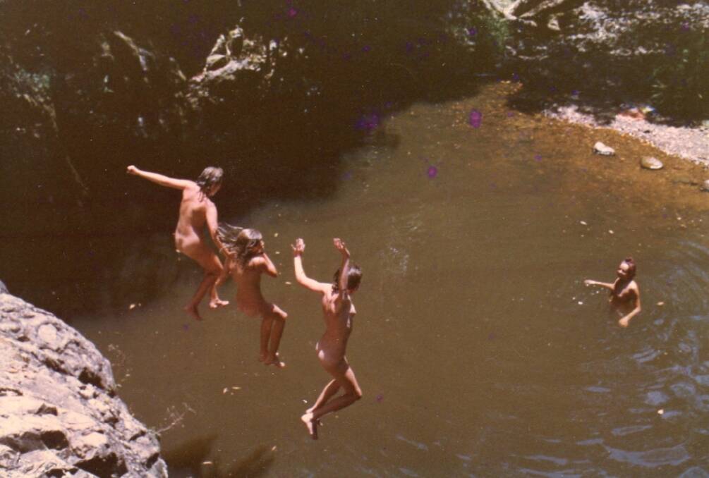 AU NATURALE – Swimming at Mount Chowan pools, Main Arm.  Photo from Tara Leishman's personal collection.