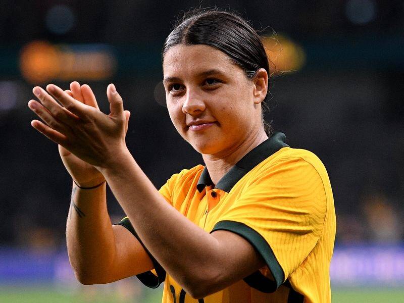 "It's really important that females get recognition for whatever they're doing," Sam Kerr says.