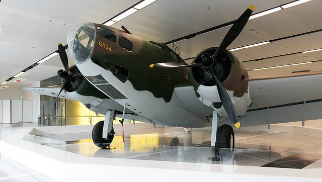 FLIGHT CHECK - The historic Lockheed Hudson Bomber has landed at Canberra Airport. Photo: Daniel Spellman