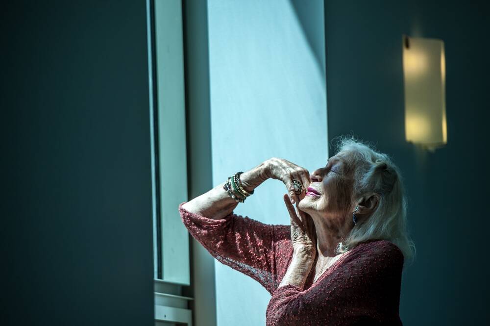 103 year old dancer Eileen Kramer will be at the Woodford Folk Festival. Photo by Karleen Minney