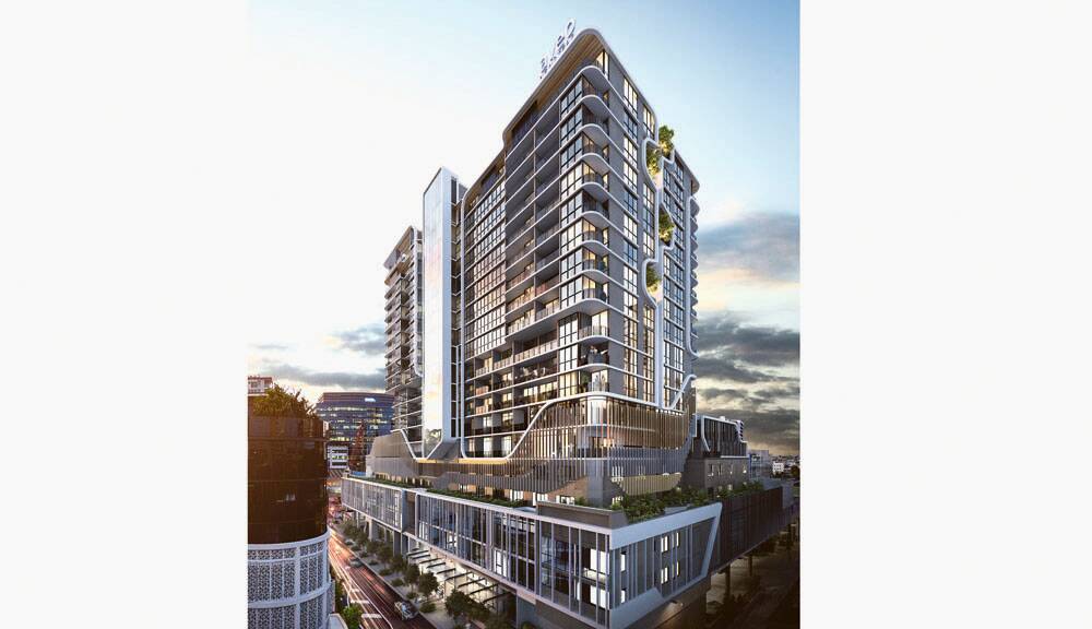 ON THE UP – Aveo Newstead vertical retirement community in Brisbane.