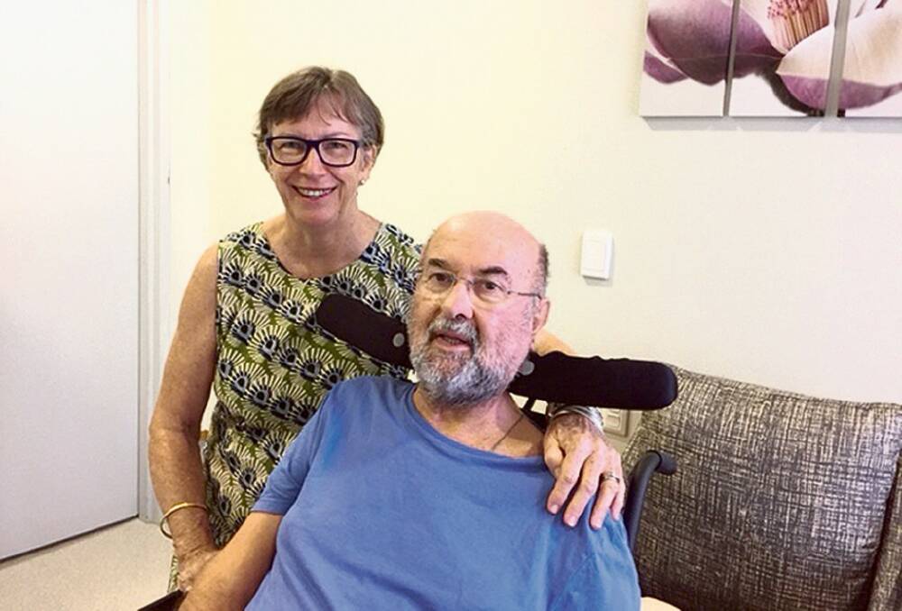 LEFT OUT - Julie and Bob Flack say they can't access the support needed for Bob's motor neurone disease.