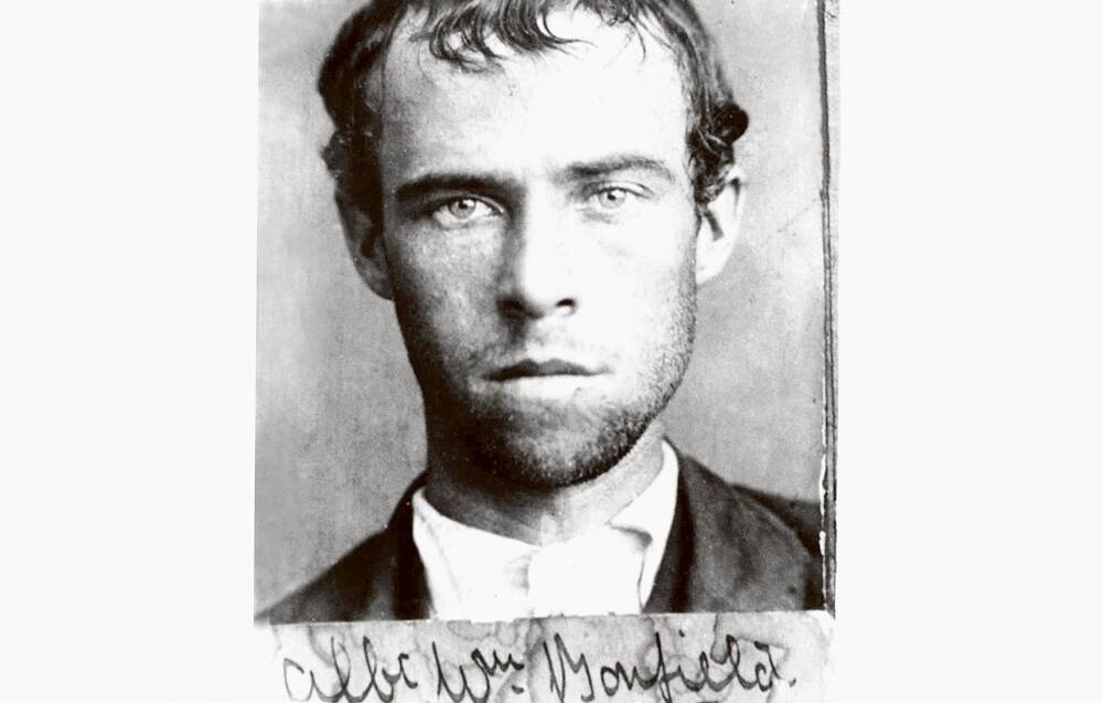 NO LOVE LOST - The mugshot of Albert Bonfield, who murdered his sweetheart in a jealous rage.