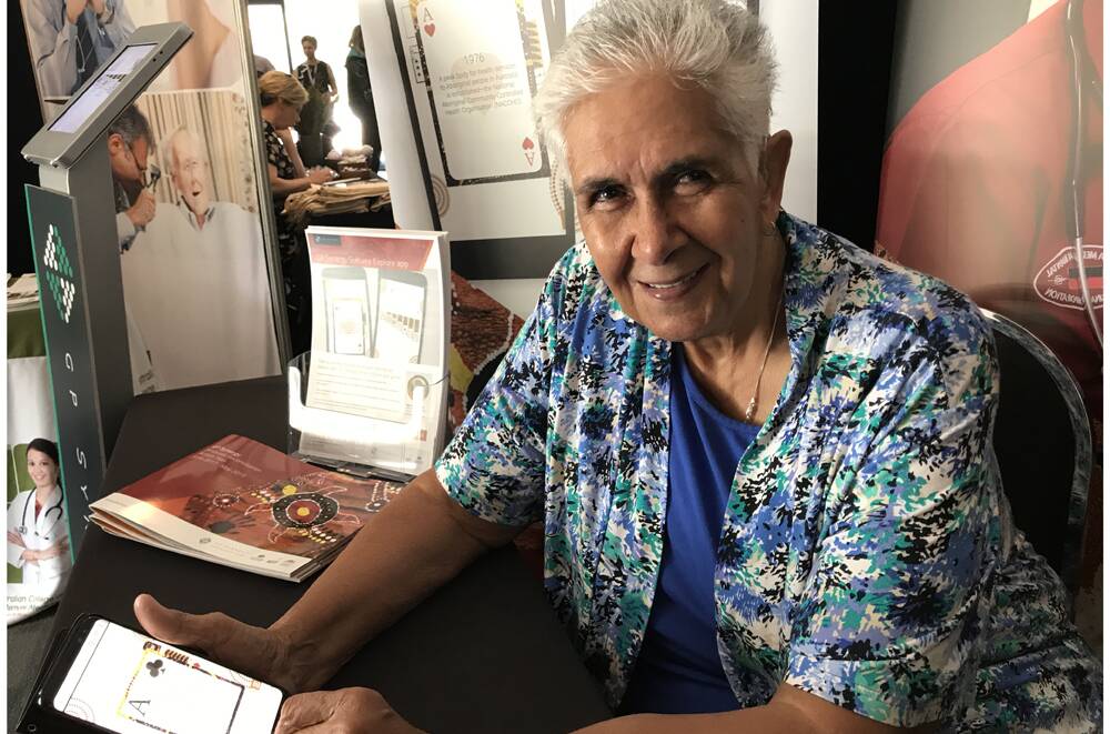CLOSING THE GAP – Aunty Val Dahlstrom created the app so people could learn about combined history.