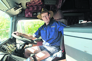 IN FOR THE LONG HAUL – Norm Ekman doing what he does best. Photo: Gareth Gardner/Northern Daily Leader.