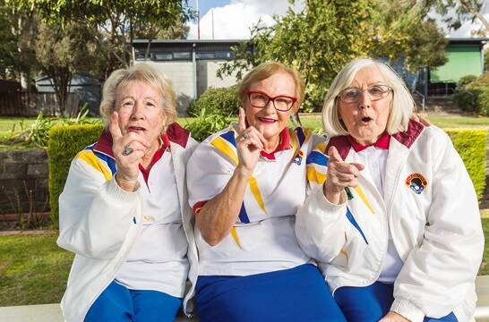 ALL THE BOWLING LADIES – From left, Terry Foster, Janine Hall and Wyn Hewitt starred in the now-famous YouTube video performed to Beyonce’s Single Ladies. Photo: Scott McNaughton
