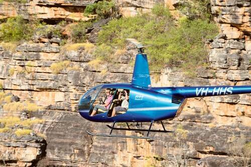 Helicopters and light planes offer the best opportunity to see Kakadu in all its glory. Photo courtesy Shaana McNaught/Tourism NT