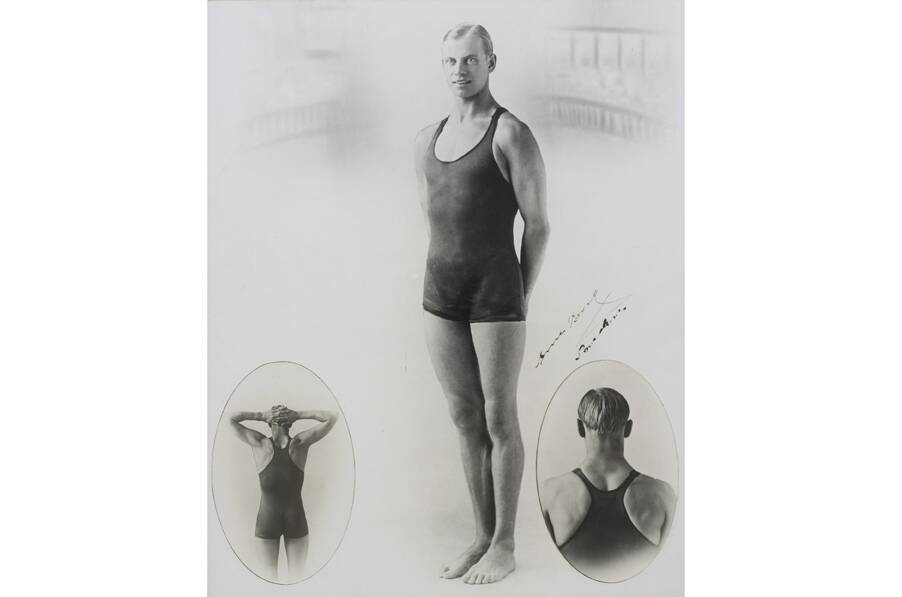 Swedish swimmer Arne Borg was a Speedo convert.