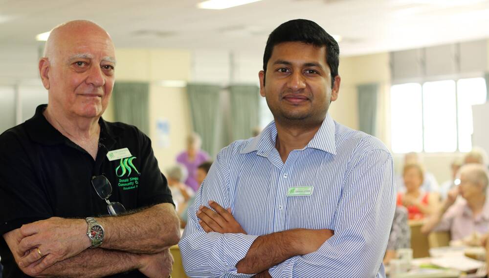 AHEAD OF ITS TIME – Donald Simpson Community Centre chair Tony Christinson (left) and manager Thomas Jithin.