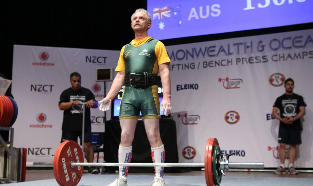 Geoffrey Lewis at the 2013 Commonwealth & Oceania Powerlifting Championships in Auckland