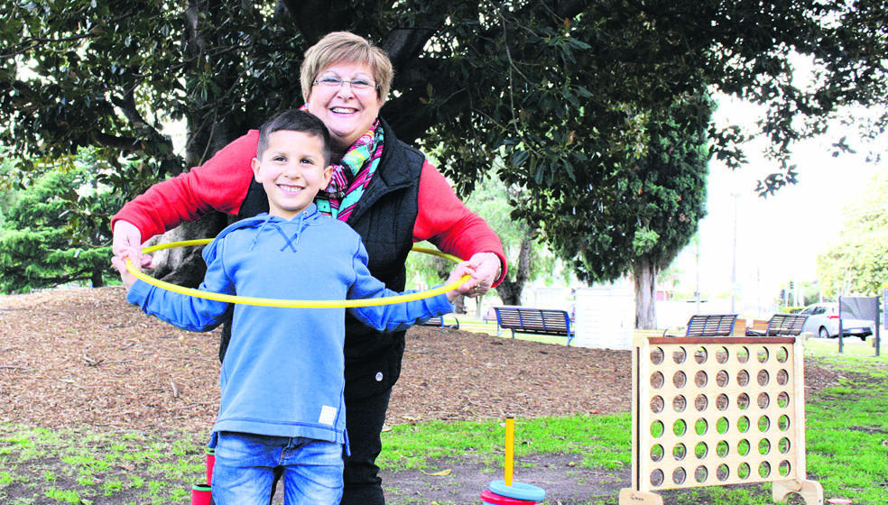 LET’S PLAY, NAN – Elizabeth Vescio and her grandson Marcus are looking forward to trying out some of the retro games.