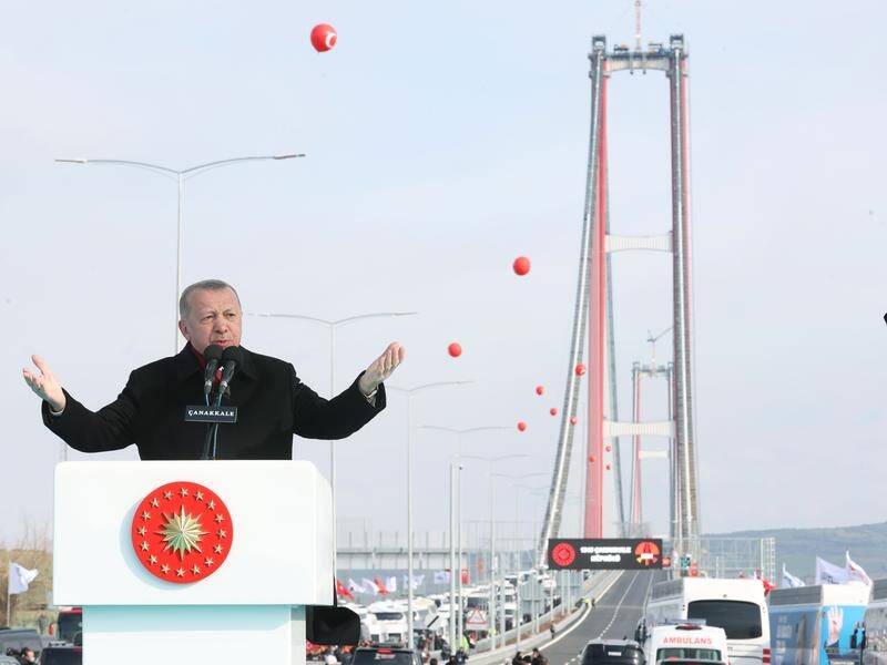 Turkish President Tayyip Erdogan has opened the world's longest suspension bridge.