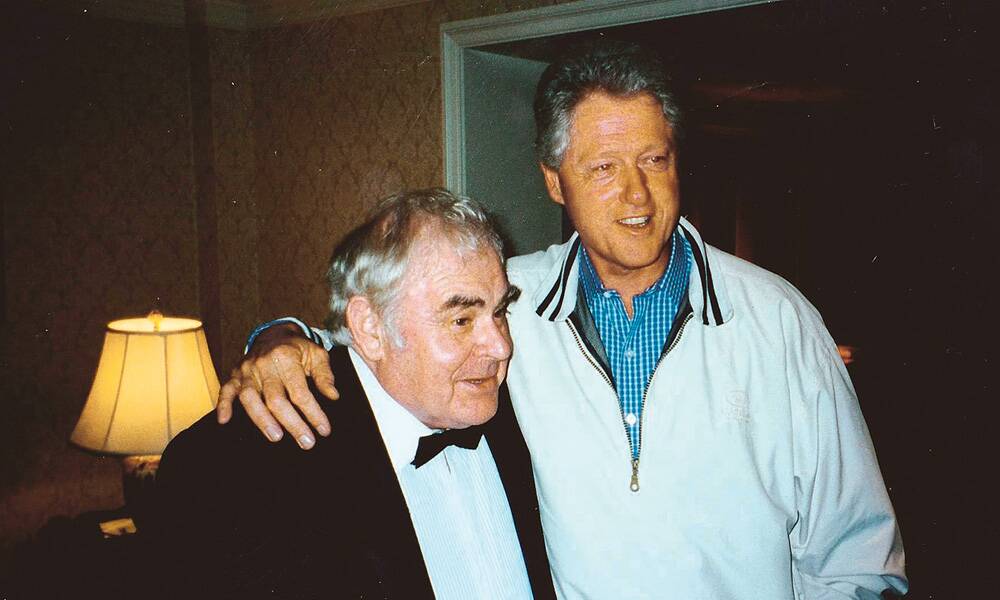 BUDDIES  Brian Doyle with former US president Bill Clinton.