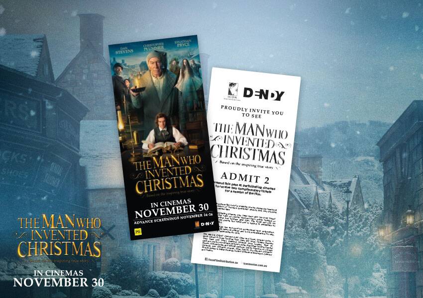 Giveaway: The Man Who Invented Christmas tickets