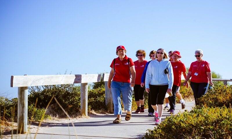 STEP TO IT – Joining a Heart Foundation Walking Group can help up your daily steps.