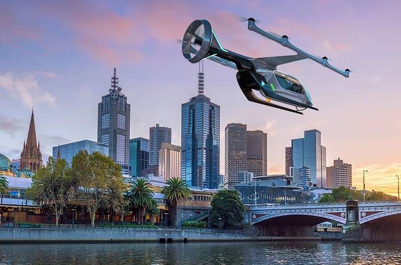 Melbourne will be the third world city to test a new Uber service that will transport people by air.