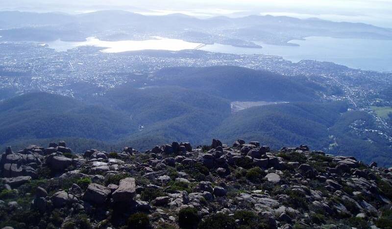 KUYNANYI: Mount Wellington can be seen everywhere you go in Hobart.
