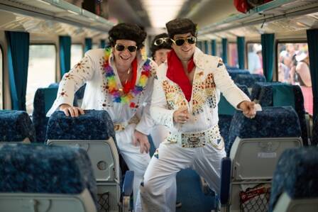 Get in quick to travel with the king. Photo: Parkes Elvis Festival.