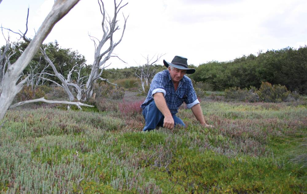 REWARDING – Rob Boase hopes his award will inspire others to protect their land from clearing or damage.
