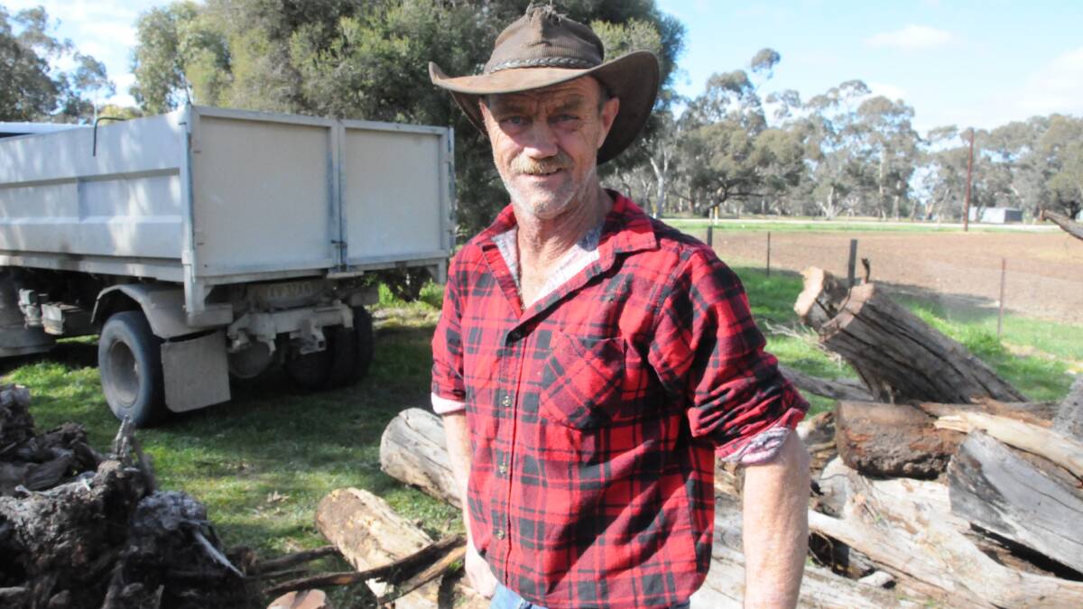 DONATIONS: Bordertown local John Field has provided the Dukes Highway border station with weekly wood drops to help keep the station's fire going. 